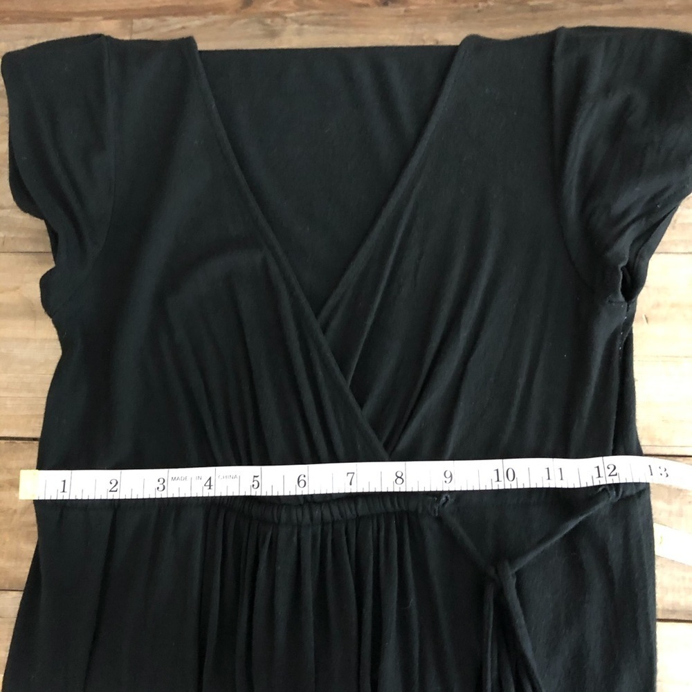 J. Crew black crossover v-neck dress, S - Picture 6 of 8